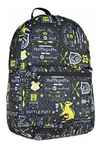 Harry Potter Hufflepuff House Motto Sublimated Laptop Backpa