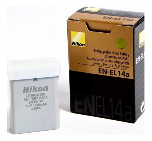 Bateria Nikon En-el14a Original 1230mah 7.2v