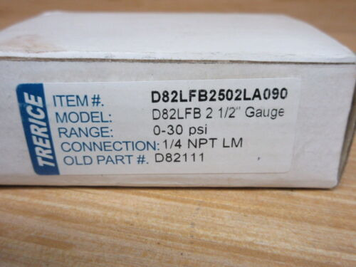 Trerice D82lfb2502la090 Pressure Gauge D82111 Yyj