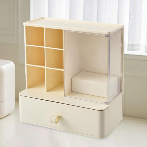Caja De Almacenamiento De Joyería De Organizador De Beige