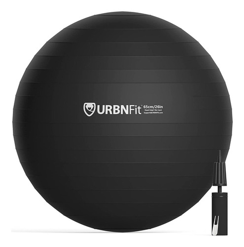 Urbnfit Pelota De Ejercicio Yoga, Pilates 86.4cm Color Negro