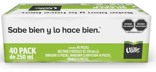 Jugo Del Valle Kids Surtido 40x200ml 4 Sabores Nutritivos