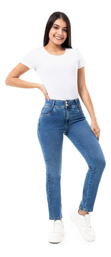 Pantalon Moda Denim Stretch Mujer Cinty