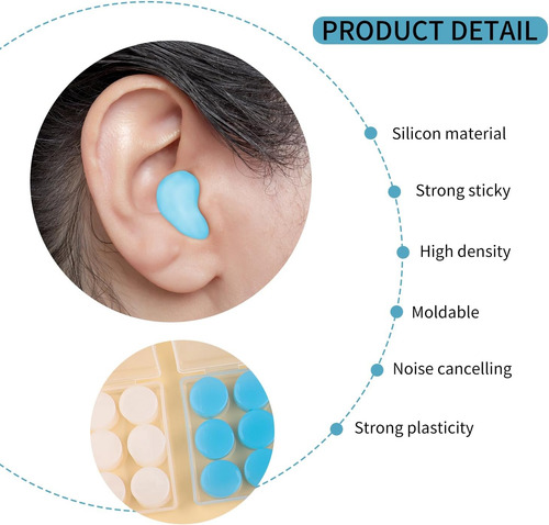 24 Tapones Para Los Oídos De Silicona Para Dormir, Tapones P