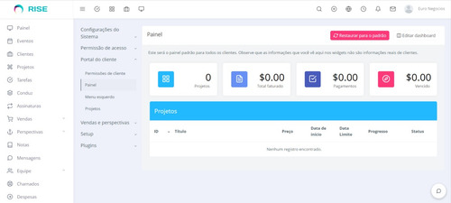 Script Php - Rise Crm V3.5.2 Gerenciador De Negócios
