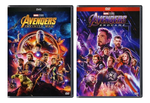Avengers Infinity War + Endgame Paquete Peliculas Dvd