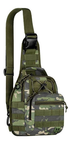 Bolsa De Ombro Br Force Patrulha 7 Litros Tática Militar Cor Multicam Tropic