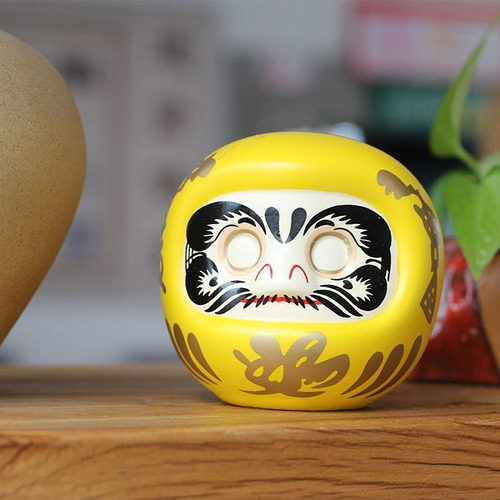 Muñeca Daruma Japonesa De Cerámica De 4 Pulgadas Lucky Cat F