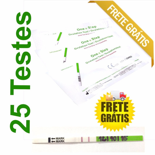 25 Testes De Ovulação/ Gravidez One Step® Originais!