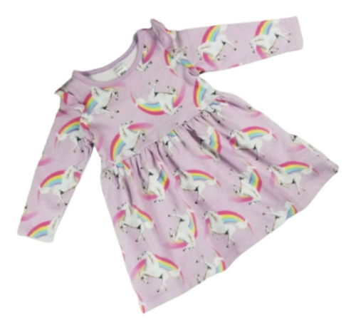 2 Piezas Panty + Vestido Para Niña  Lila Unicornio Carters