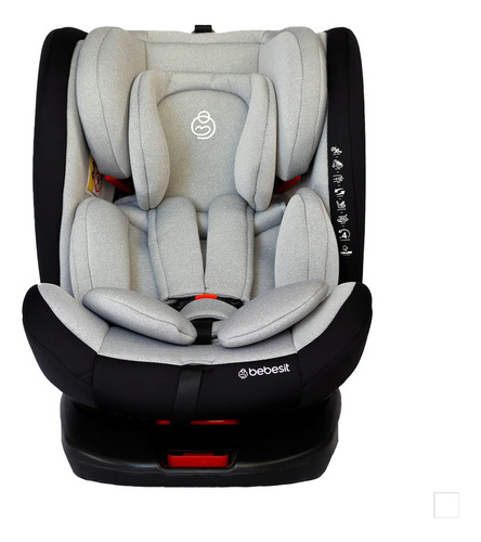 Autoasiento Bebe Bebesit Saturn Portabebe Silla Niños Carro Color Gris