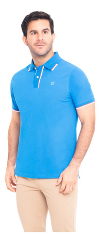 Polo Oscar De La Renta Azul Hombre B23knp058-44-ryl