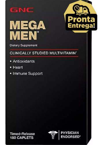 Multivitaminico Mega Men 180 Tabletes Gnc - P.entrega !