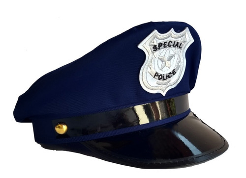 Gorro Policia Disfraz Halloween Adultos Cotillón