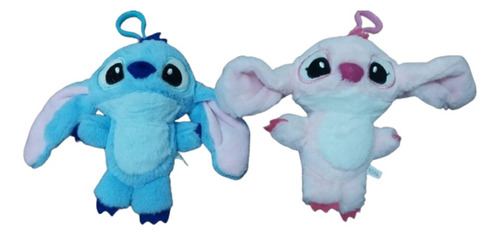 Stitch Y Angel / Peluche Llavero Los Dos Juntos