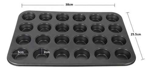 Molde para 24 Cupcakes Color Gris Moldes Para Brownie PasteleriaCL