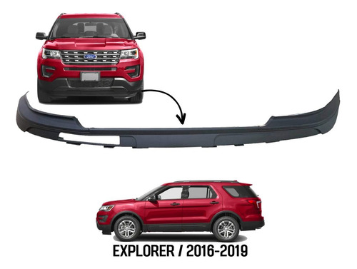 Babero Inferior Parachoque Delantero Explorer 2016-2019 Ford