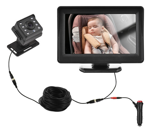 Monitor De Coche Para Bebés, Cámara De Monitor De 1080p Para