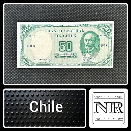Chile - 50 Escudos - Año 1960 - P #126 - Mackenna Barcelo