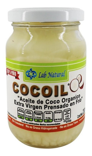 Aceite De Coco Organico 473ml Extra Virgen Prensado En Frio