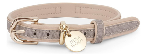 Nina Woof London Collar De Cuero Vegano Para Perros - Collar