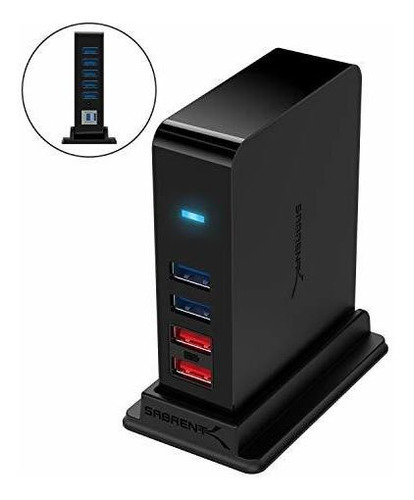 Sabrent Hb-u930 - Hub De 7 Puertos Usb 3.0