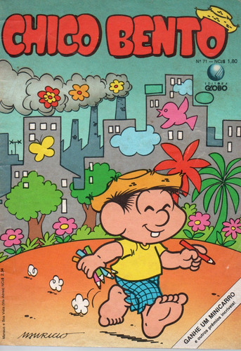 Chico Bento N° 71 - 36 Páginas - Em Português - Editora Globo - Formato 13 X 19 - Capa Mole - 1989 - Bonellihq Cx177 E23