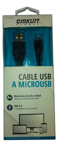 Cable Usb A Microusb Cirkuit Planet Ckp-cab08 Usb 2.0 1.5mts