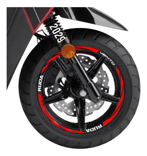 Stickers Reflejantes Para Rin De Moto Vento Ruda Nid 2029