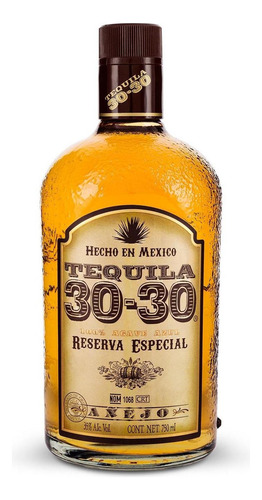 Tequila 30-30 Añejo De 750 Ml