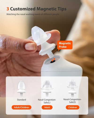Sistema De Irrigación Nasal Ihealth Neti Pot Pro 400 Ml Con