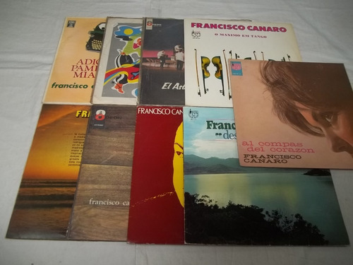 Vinil Lp - Francisco Canaro - Com 9 Discos Conforme Fotos