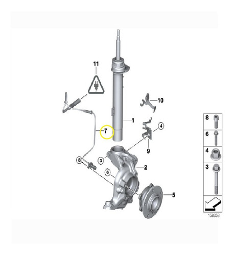 Sensor Abs Delantero Bmw 118 120 320 2004-2011 Premium