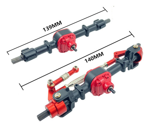 4 Piezas Cnc Eje Delantero Y Trasero Para D90 D99s Mn90 Rc