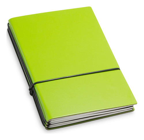 Cuaderno X17 1-406-3gr A6 De Piel Regenerada, Verde, 3 Incru