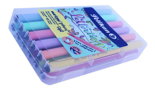 Markana Punta Pincel Pastel Pelikan 12pzs P/ Lettering Full