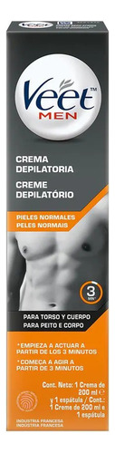 Veet Creme Depilatório Corporal For Men 200ml Kit 2 Unid