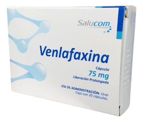 Venlafaxina 75 Mg Liberación Prolongada 20 Cápsulas Salucom