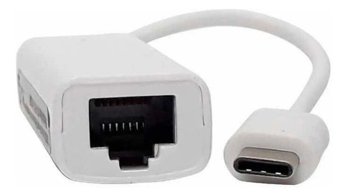 Cabo Adaptador Tipo C P/ Rj45 Ethernet 10/100 Giga Mac/ Pc