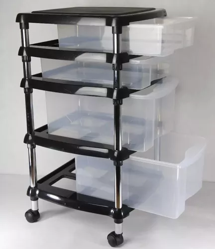 ADVANTUS Carrito organizador de archivos con ruedas de 3 cajones, 27 x 15.5  x 13 pulgadas, negro (34006)