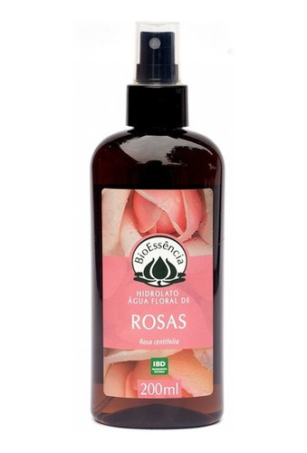 Hidrolato De Rosas 200ml Água Floral Natural