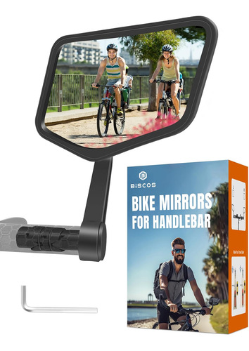 Espejo Retrovisor Bicicleta Lente Acero Inoxidable Resistent