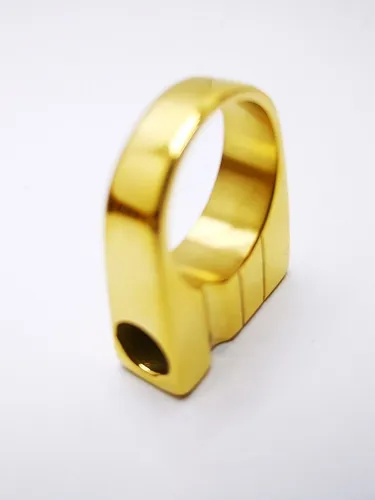 Anillo Raw Oro Diseño Calidad Anillo Gold Raw Life Ocb Lion