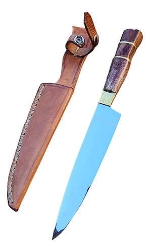 Cuchillo Para Asado. Con Moneda En El Cabo. Hoja De 16cm