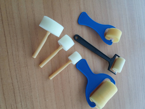 Imagen 3 de 7 de Kit Taponadores Esponjas Rodillos Goma Espuma