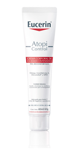 Crema Eucerin Da Control Cuidado Intensivo P/ Atopica X40ml