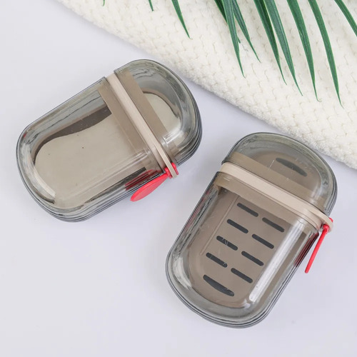 Jabonera De Viaje Para 4 Personas, Recipiente Para Jabón Con