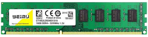 Memoria Ram Laptop Gamer Ddr4 3200 Mhz Verde 16 Gb 1 Weimu