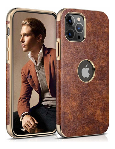 Lohasic Para iPhone 12 Pro Max Funda, Vintage Cuero Delgado 