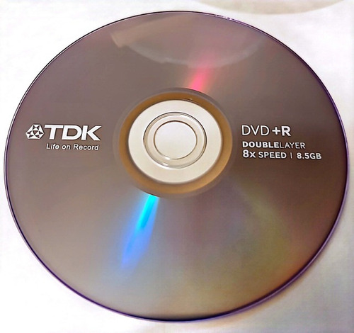 Tdk  Dvd+r Dl Doble Capa 8x 8.5 Gb 240 Min Sin Estuche